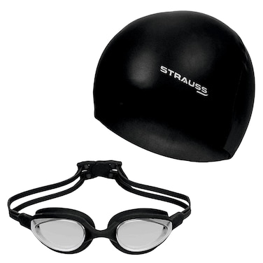 Strauss Swimming Goggles Set Others Black