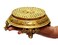 eSplanade Brass Decorative Round Pooja God Stool  Brass Chowki  Home Decor Sitting Table  7 Inches