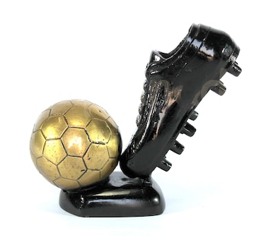 Brass Decorative Soccer Ball and Shoe Showpiece  Home Decor  Brass Sculpture  World Cup Golden Boot Trophy LookAlike  European Golden Shoe LookAlike