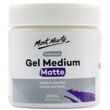 Mont Marte Premium Gel Medium Matte 85oz 250ml Suitable for Acrylic Paints