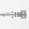 Deco Window 3666 Extendable Curtain Rod for Door  Windows Adjustable Iron Telescopic Drapery Bar with Stacked Square Finials 1 Diameter Satin Silver