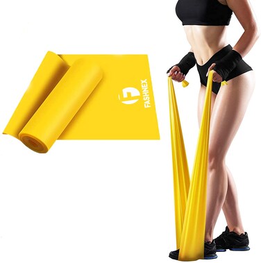 Fashnex Resistance Band  15 Meters Therapy Band  Exercise Band for Gym Workout Yoga Physical Therapy Home Exercise Training for Women  Men As Per Image