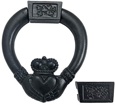 Adonai Hardware Darah Antique Cast Iron Door Knocker Black Powder Coated