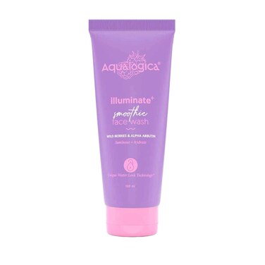 Aqualogica illuminate Smoothie Face Wash with Wild Berries  Alpha Arbutin for Gently Exfoliates  Hydrates Skin  For Combination  Dry Skin 100ml