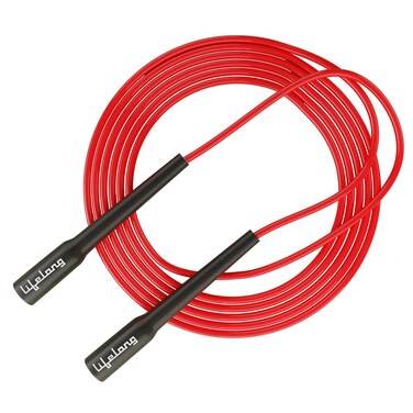 Lifelong LLSR01 Skipping Rope for Men Women  Children  Jump Rope for Exercise Workout  Weight Loss  Tangle Free Jumping Rope for Kids 275cm Red and Black Handle Material Plastic