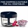Butterfly 25 Cups Premium Plastic Manual Food Chopper Hand Pull String Onion Vegetable Mincer Dishwasher Safe 600ml Blue