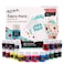 Mont Marte Signature Fabric Paint 20pc x 07oz 20ml Suitable for DIY Fashion and Homewares