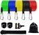 FEGSY Resistance Bands Set for Exercise Stretching and Workout Toning Tube Kit with Foam Handles Door Anchor Ankle Strap and Carrying Bag for Men Women