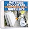 Mattress Vacuum Bag For Moving Vacuum Seal Mattress Bag for Memory Foam or Inner Spring Mattresses Compression and Storage for Returns Leakproof Valve and Double Zip Seal QueenFullFullXL