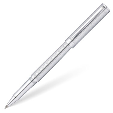 Sheaffer Intensity Engraved Chrome Rollerball Pen with Chrome Cap and Trim