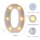 MUMUXI Marquee Light Up Letters  Large Light Up Numbers  Battery Powered and Bright with Every Letter of the Alphabet  For Wedding Birthday Party Celebration Christmas or Home Decoration 0