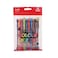 Cello Colour Bombs Coloured Ink Gel Pens  Pack of 10  10 Vivid Ink Colours  Coloured Gel Pens  Gel Pen for Students Ideal for Art Project work Journal Work Presentations