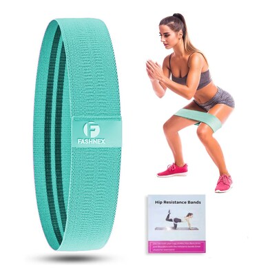 Fashnex AntiSlip Fabric Resistance Loop Bands for Women  Men Stretchable Exercise Mini Band to Workout Booty Hips Glutes Thighs Legs abs at Home Outdoors or Gym 1 PieceHeavy ResistancePurple