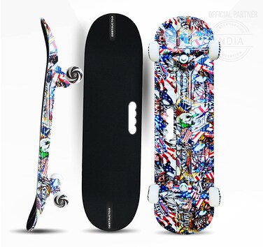 jaspo Destructor Graffiti Fiber Composite Skateboard for Age Group Above 8 Years Multicolour 31X8 Inches uk