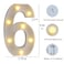 MUMUXI Marquee Light Up Letters  Large Light Up Numbers  Battery Powered and Bright with Every Letter of The Alphabet  for Wedding Birthday Party Celebration Christmas or Home Decoration 6