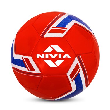 NIVIA Spinner Machine Stitched Football RedBlue