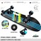 Jaspo Hurricane Speedex 27  775 Fiber Skateboard Suitable for Age Group Above 7 Years Fibreglass Green