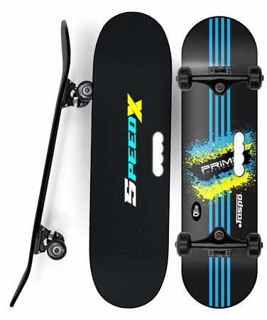 Jaspo Hurricane Speedex 27  775 Fiber Skateboard Suitable for Age Group Above 7 Years Fibreglass Green