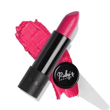 RUBYS ORGANICS SemiMatte Lipstick for Women Hydrating and Highly Pigmented Moisturizing  Non Drying Lightweight  Long Lasting Formula Lip Makeup ParabenFree Pink Rani 37g