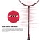 LiNing Super Series 900 Strung Badminton Racket with Free Full Cover 84 Grams RedGrey Carbon Fibre