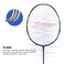 LiNing Carbon Fibre Super Series 900 Strung Badminton Racket with Full Cover 84 Grams BlackBlue