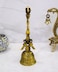 WIGANO Brass Big Puja Hand Bell Ghanti Big Golden 1 Piece