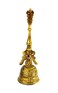 WIGANO Brass Big Puja Hand Bell Ghanti Big Golden 1 Piece
