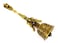 WIGANO Brass Big Puja Hand Bell Ghanti Big Golden 1 Piece