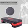 JAXPETY New 27 Fitness Aerobic Step Adjust 4  6Exercise Stepper wRisers Home Gym BlackRed