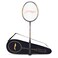 LiNing Turbo 99 Carbon Fibre Strung Badminton Racket with Full Racket Cover BlackGold  For Intermediate Players  84 grams  Maximum String Tension  30lbs
