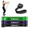 Boldfit Natural Rubber Heavy Resistance Band for Exercise  Stretching Black Purple and Green