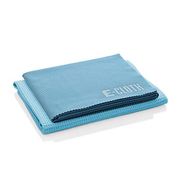 ECloth Window Cleaner Kit  Window and Glass Cleaning Cloth StreakFree Windows with just Water Microfiber Towel Cleaning Kit for Windows Car Windshield Mirrors  Alaskan Blue