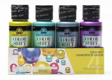 FolkArt  MultiSurface 4 Bottle Acrylic Paint Set 2oz Color Shift Colors 8 Fl Oz Pack of 1