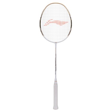 LINING WINDSTORM 700 SPECIAL EDITION BADMINTON UNSTRUNG CARBON FIBER RACKET WHITEGOLD