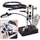 AORAEM LED Light Helping Hands Magnifier Station25X 75X 10X Magnifying Glass Soldering with Clamp and Alligator Clips Desktop Magnifer Stand for Craft Carving Jewelry