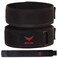 XTRIM Unisex 4 Inches Weightlifting Gym Belt with PUFoam Padded Comfort For Fitness Workout Moisture Wicking Lining Washable Fabric Hook  Loop Closure M Fits 2832 inches Black