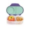 bbox Snack Box for Kids  Toddlers 2 Compartment Snack Containers Mini Bento Box Lunch Box Leak Proof BPA free Dishwasher safe School Supplies Ages 4 months Lilac Pop 12oz capacity