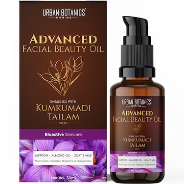 UrbanBotanics Kumkumadi Tailam for Skin  Kumkumadi Oil for Face Wrinkles Fine Lines Pigmentation  Men  Women 30ml
