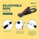 Boldfit PVC Jump Rope For Men  Women Adjustable Jumping Rope Exercise Rope For Workout Red Black