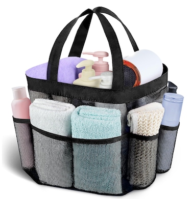 Attmu Mesh Shower Caddy Portable Quick Dry Hanging Shower Tote Bag for College Dorm Room Essentials Large Capacity Shower Caddy Dorm for Bathroom Gym Swimming