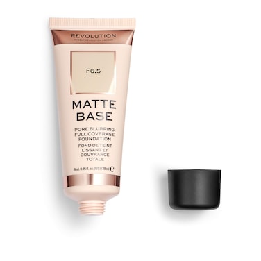 Makeup Revolution Matte Base Pore Blurring Full Coverage Foundation  F65