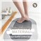 Super Absorbent Bath Mat Quickdrying Bathroom Mats Super Absorbent Living Room Floor Mat  Rubber Nonslip Bottom Easy to Clean Bathroom Rugs Simple Kitchen Doormat Oval Dark Gray 40x60cm