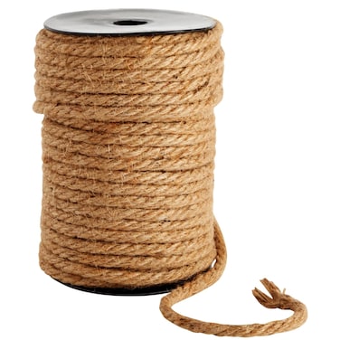100 Feet Nautical Rope for Crafts 6mm Thick Jute Twine Brown