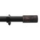 Deco Window Extendable Curtain Rod 1 Inch for Door  Windows Adjustable Length Heavy Duty Iron Farmhouse Drapery Pole with Wooden Finials 36 to 66 Rustic Black