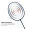 LiNing Wind Lite Stealth Carbon Fibre StrungBlack Blue Racket With Free Full Cover
