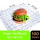Oddy Uniwraps Food Wrapping Paper Sheets  Wrap Roti Parantha Sandwich Burger  More Keep Food Safe  Fresh  10x12 Inches Pack of 100 Sheets