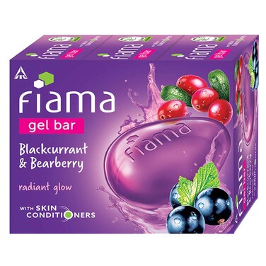 Fiama Di Wills Gel Bar Blackcurrant and Bearberry 125g Pack of 3