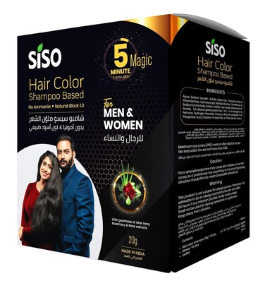 Siso Permanent Hair Color 20g Pack of 10  Natural Black 100 Grey Coverage with Herbal Extracts 0 Ammonia  Silicone