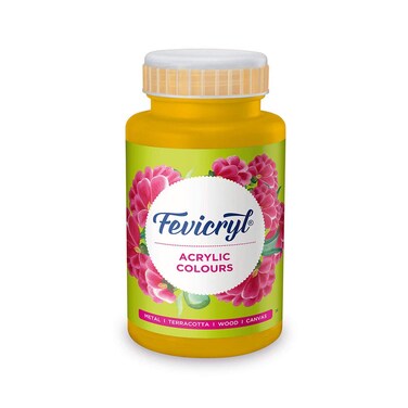 Pidilite Fevicryl Acrylic Colour 500 Ml Golden Yellow