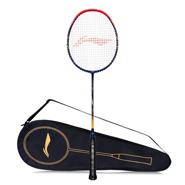 LiNing GForce Superlite 3500 Carbon Fiber Unstrung Badminton Racket with Full Cover Navy Red AYPQ0945